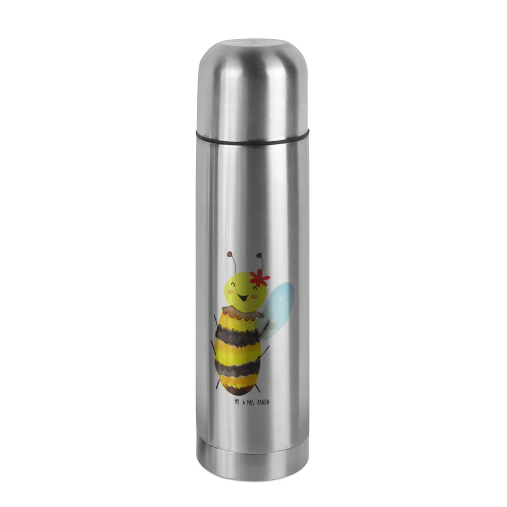 Thermos Flask bee happy Thermoskanne, Biene, Wespe, Hummel