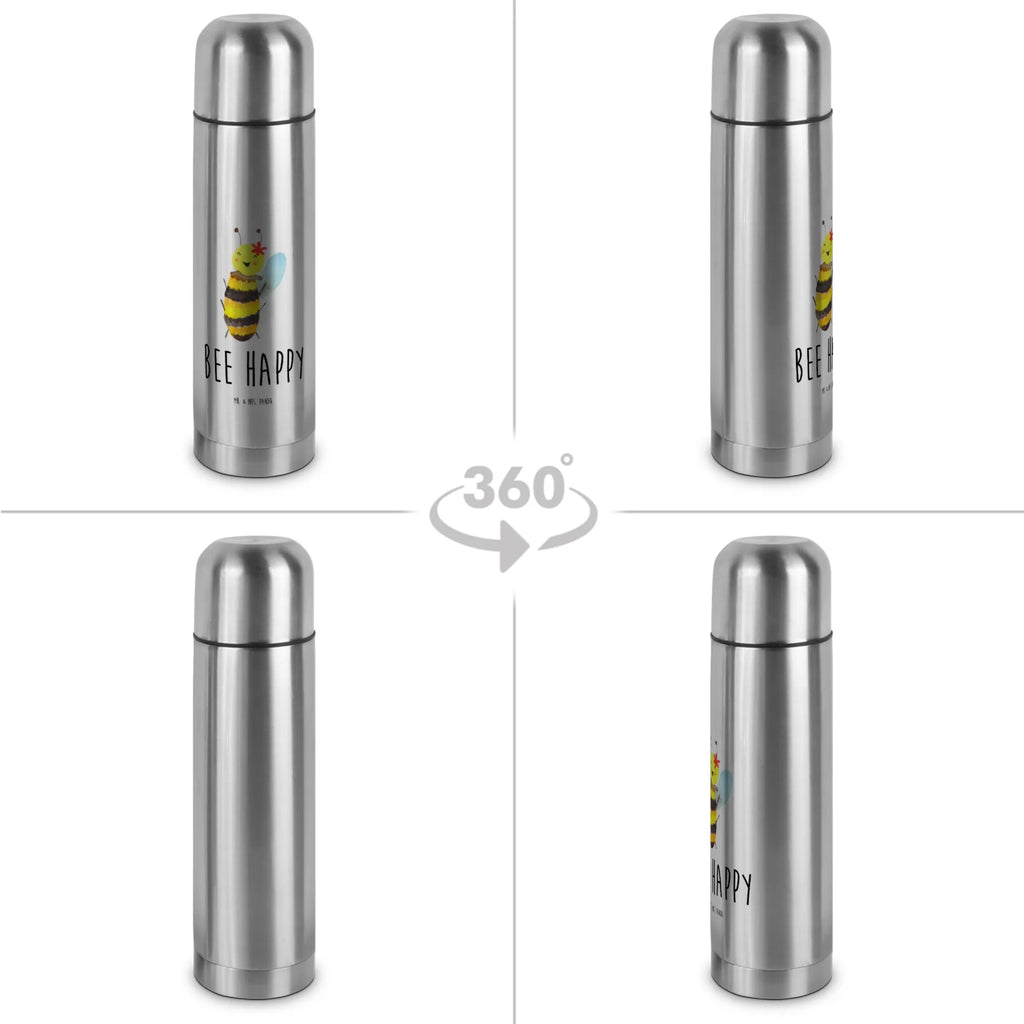 Thermos Flask bee happy Thermoskanne, Biene, Wespe, Hummel