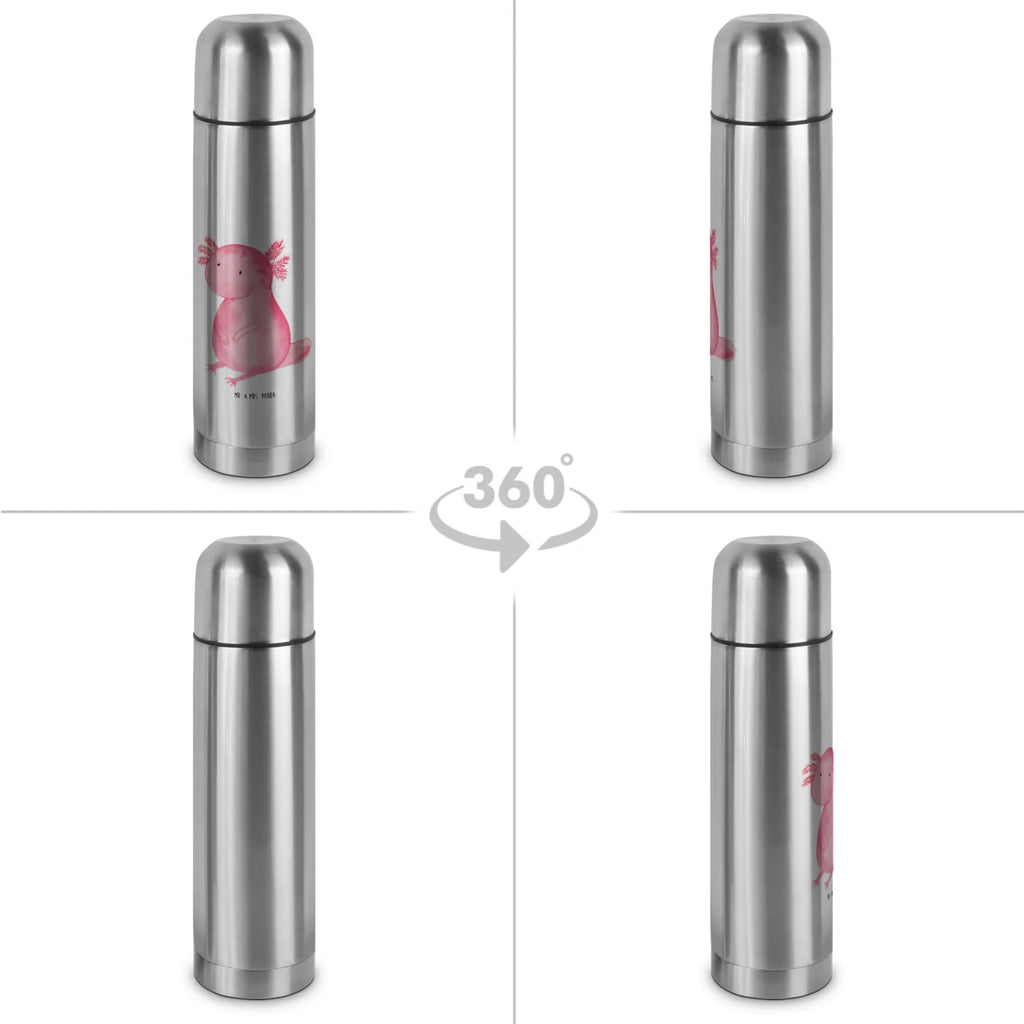 Thermoskanne Axolotl null Thermoskanne, Axolotl, Molch, fröhlich, Liebe, vergnügt, Weisheit, Lebensweisheit, Lebensstil, Freundin, zufrieden, Axolot