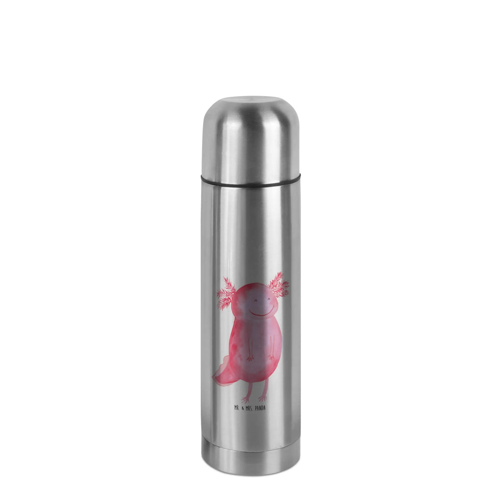 Thermos Flask axolotl Happy Thermoskanne, Axolotl, Molch, gute Laune, Lurch, Schwanzlurch, Motivation, Lurche, Axolot