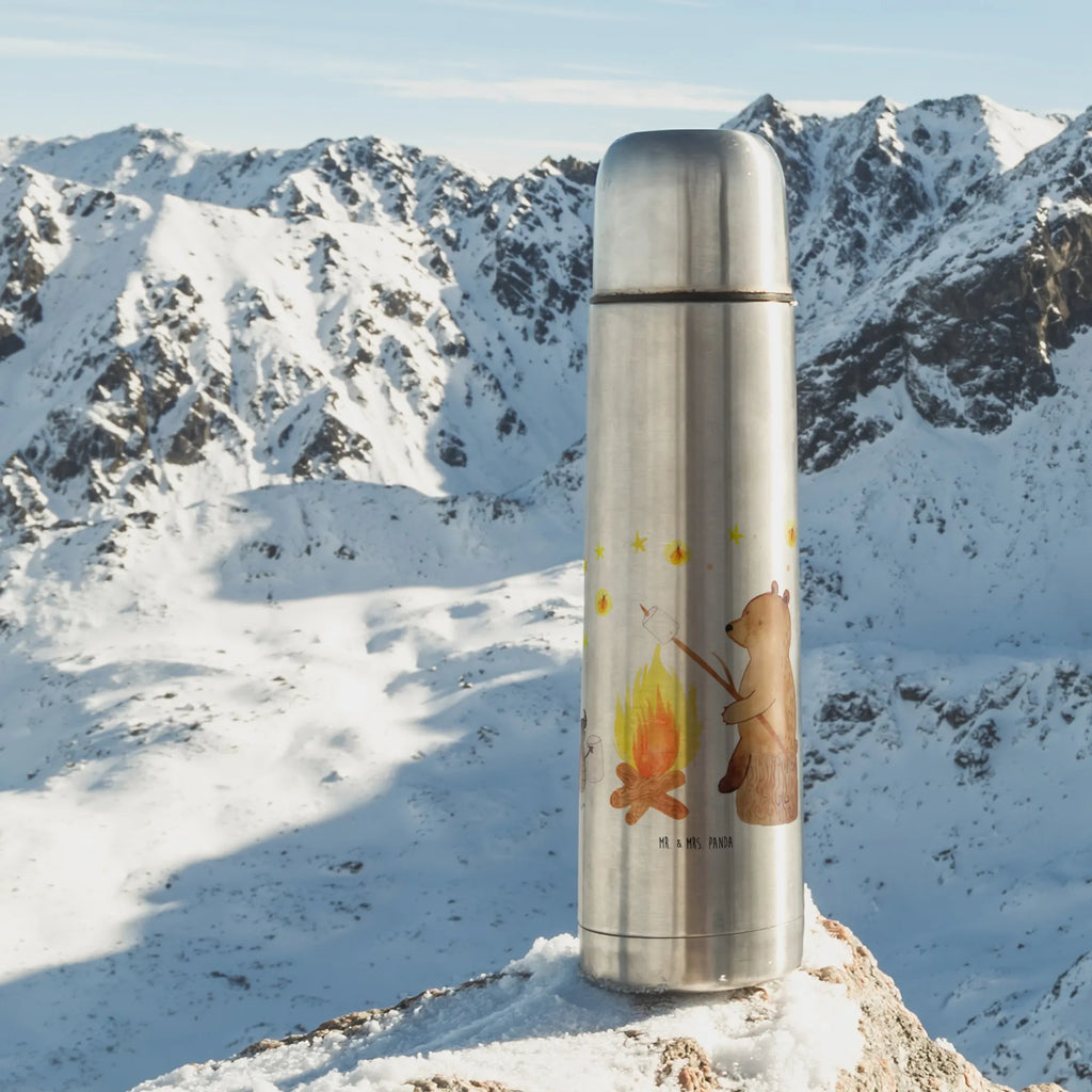 Thermoskanne Bär & Marienkäfer Lagerfeuer Thermoskanne, Bär, Teddy, Teddybär, Lagerfeuer