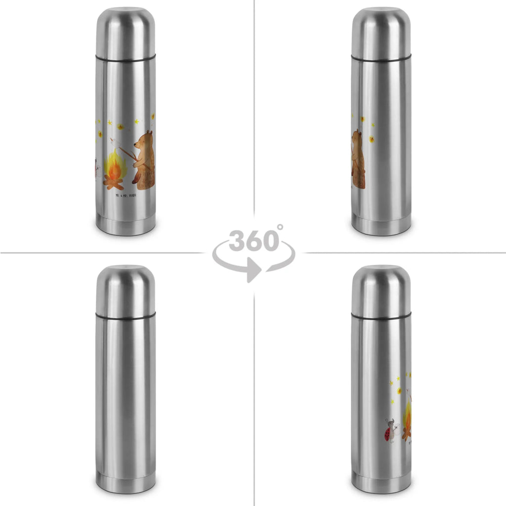 Thermoskanne Bär & Marienkäfer Lagerfeuer Thermoskanne, Bär, Teddy, Teddybär, Lagerfeuer