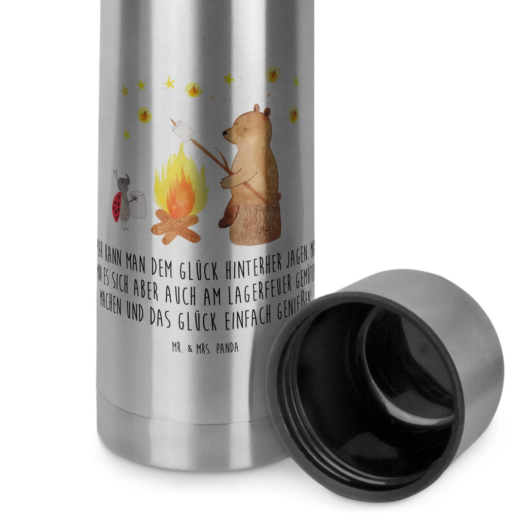 Thermoskanne Bär & Marienkäfer Lagerfeuer Thermoskanne, Bär, Teddy, Teddybär, Lagerfeuer