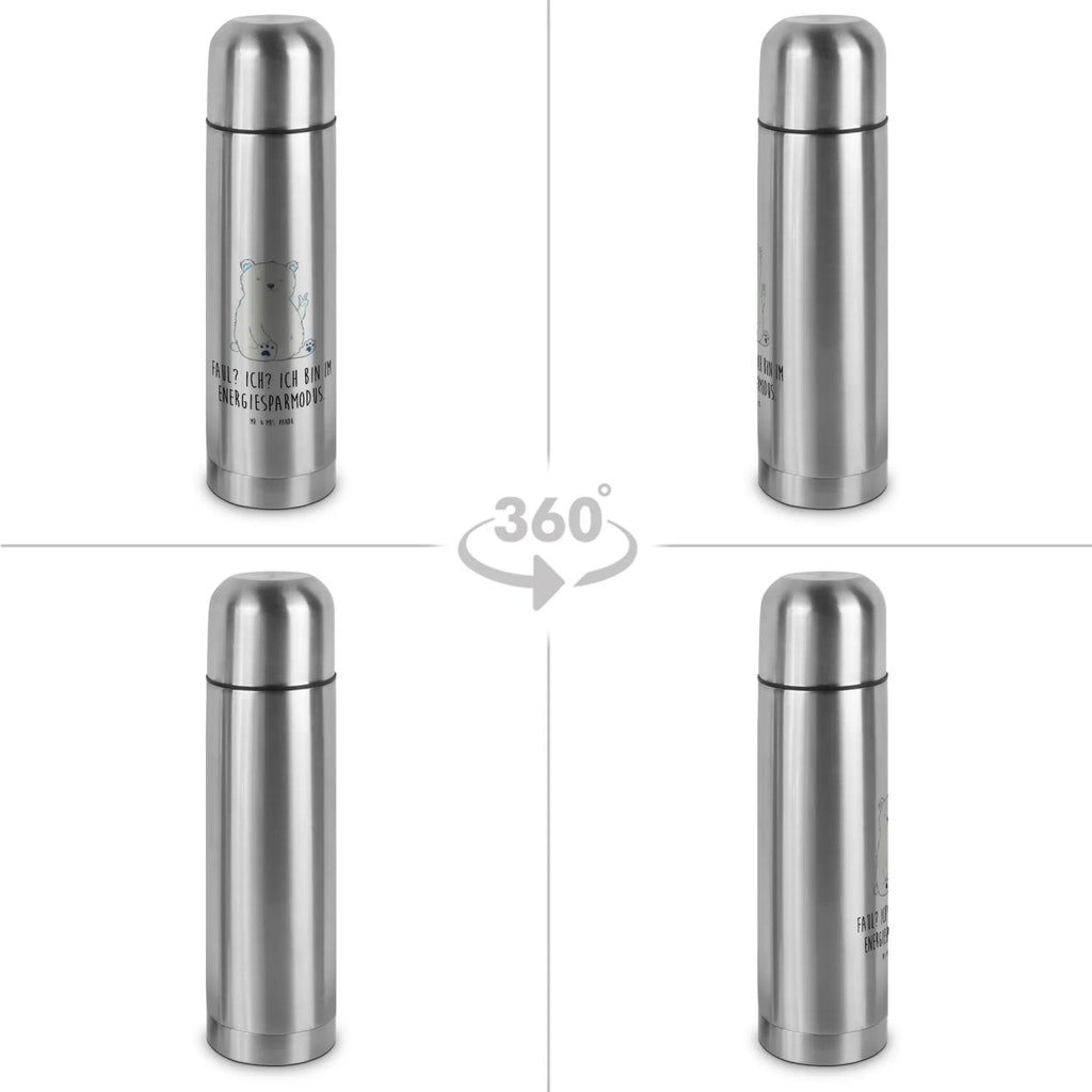 Thermoskanne Eisbär Faul Thermoskanne, Bär, Teddy, Teddybär, Nordpol, Büro, Relaxen, Homeoffice, Eisbär, Bürojob, Entspannen, Arbeit, Arbeitsplatz, Faul