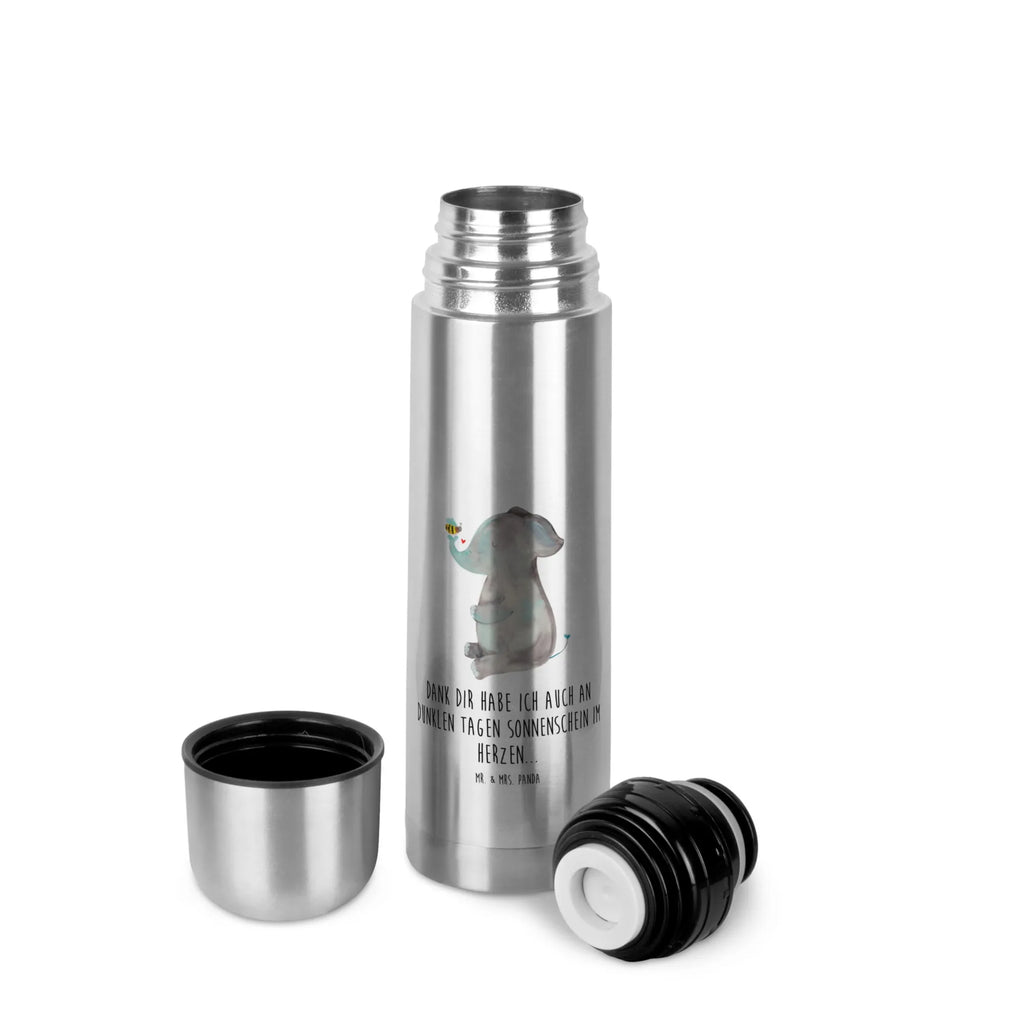 Thermos Flask elephant bee Thermoskanne, Tiermotive, Gute Laune, lustige Sprüche, Tiere, Liebesbeweis, Elefant, Jahrestag, Liebe, Liebesspruch, Liebesgeschenk, Biene, Heiratsantrag, Hochzeitsgeschenk