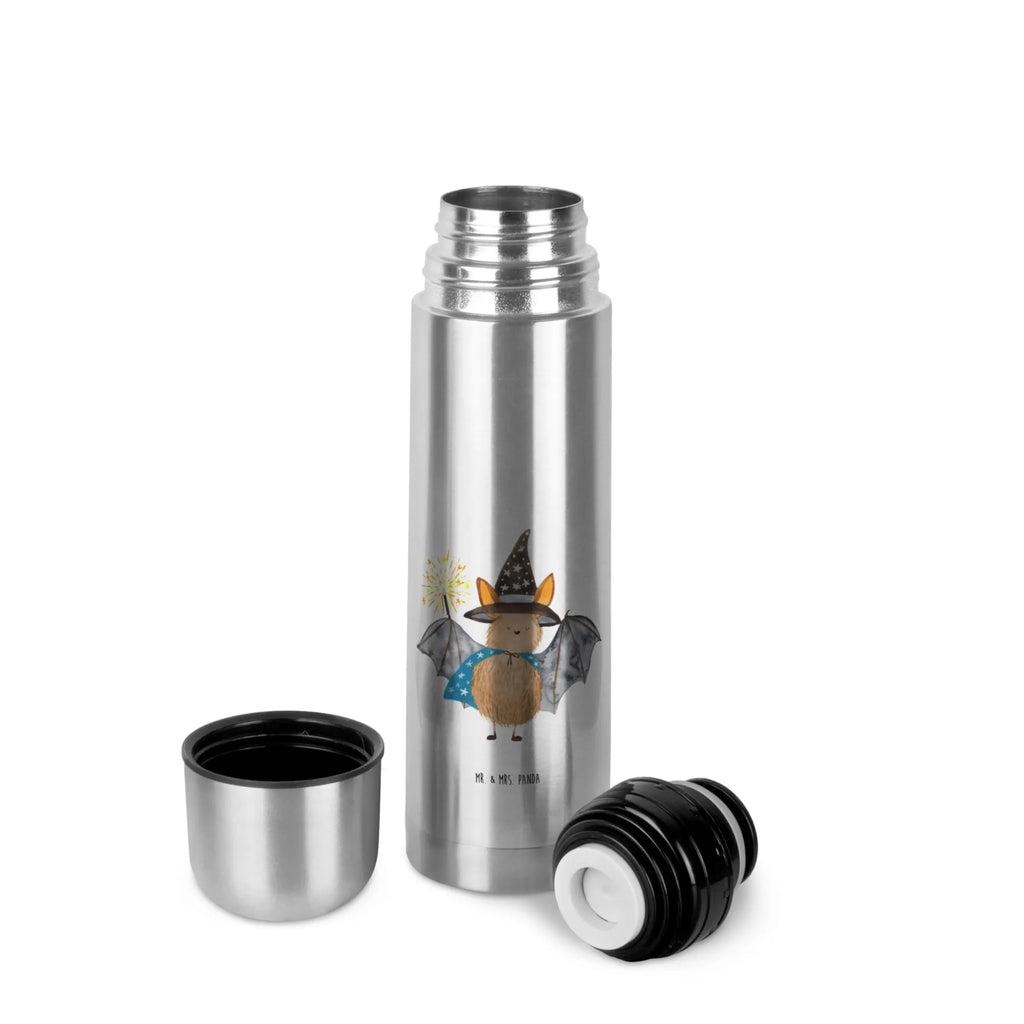 Thermos Flask bat wizard Thermoskanne, Tiermotive, Gute Laune, lustige Sprüche, Tiere, reinsteigern, Magier, Zauberer, Fledermäuse, Frauen, Fledermaus