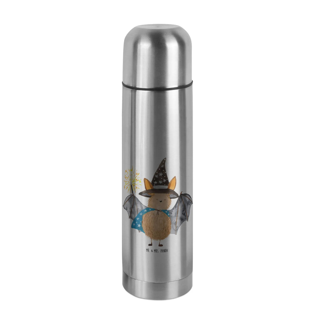 Thermos Flask bat wizard Thermoskanne, Tiermotive, Gute Laune, lustige Sprüche, Tiere, reinsteigern, Magier, Zauberer, Fledermäuse, Frauen, Fledermaus