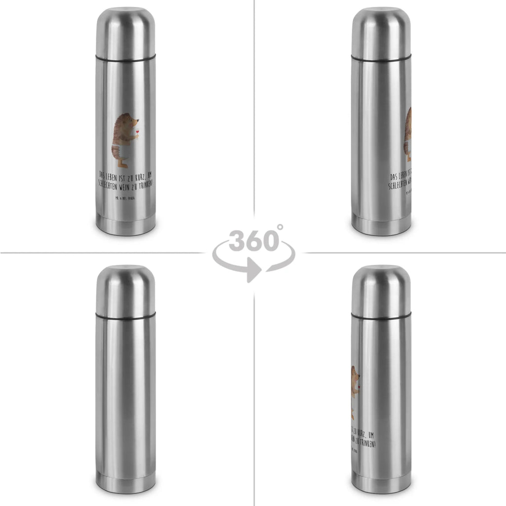 Thermos Flask Hedgehog wine Thermoskanne, Tiermotive, Gute Laune, lustige Sprüche, Tiere, Weißwein, Wein Spruch, Rotwein, Weinglas, Igel, Geschenk Weinliebhaber, Wein Deko, Wein trinken, Geschenk Weintrinker
