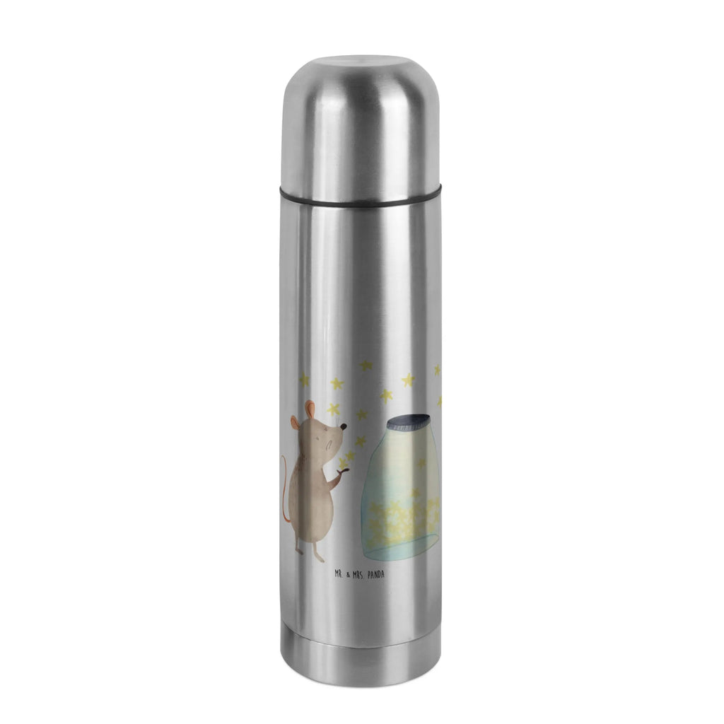 Thermos Flask Mouse Stars Thermoskanne, Tiermotive, Gute Laune, lustige Sprüche, Tiere, Geburt, Taufgeschenk, Wunsch, Maus, Kindergeburtstag, Kind, Geburtstag, erstes Kind, Hoffnung, Taufe, Schwangerschaft, Träume, Sterne