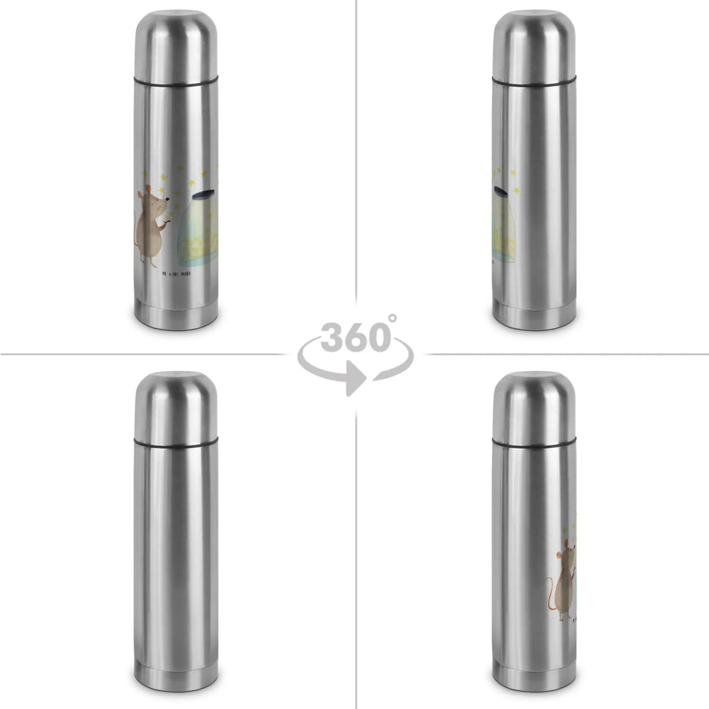 Thermos Flask Mouse Stars Thermoskanne, Tiermotive, Gute Laune, lustige Sprüche, Tiere, Geburt, Taufgeschenk, Wunsch, Maus, Kindergeburtstag, Kind, Geburtstag, erstes Kind, Hoffnung, Taufe, Schwangerschaft, Träume, Sterne