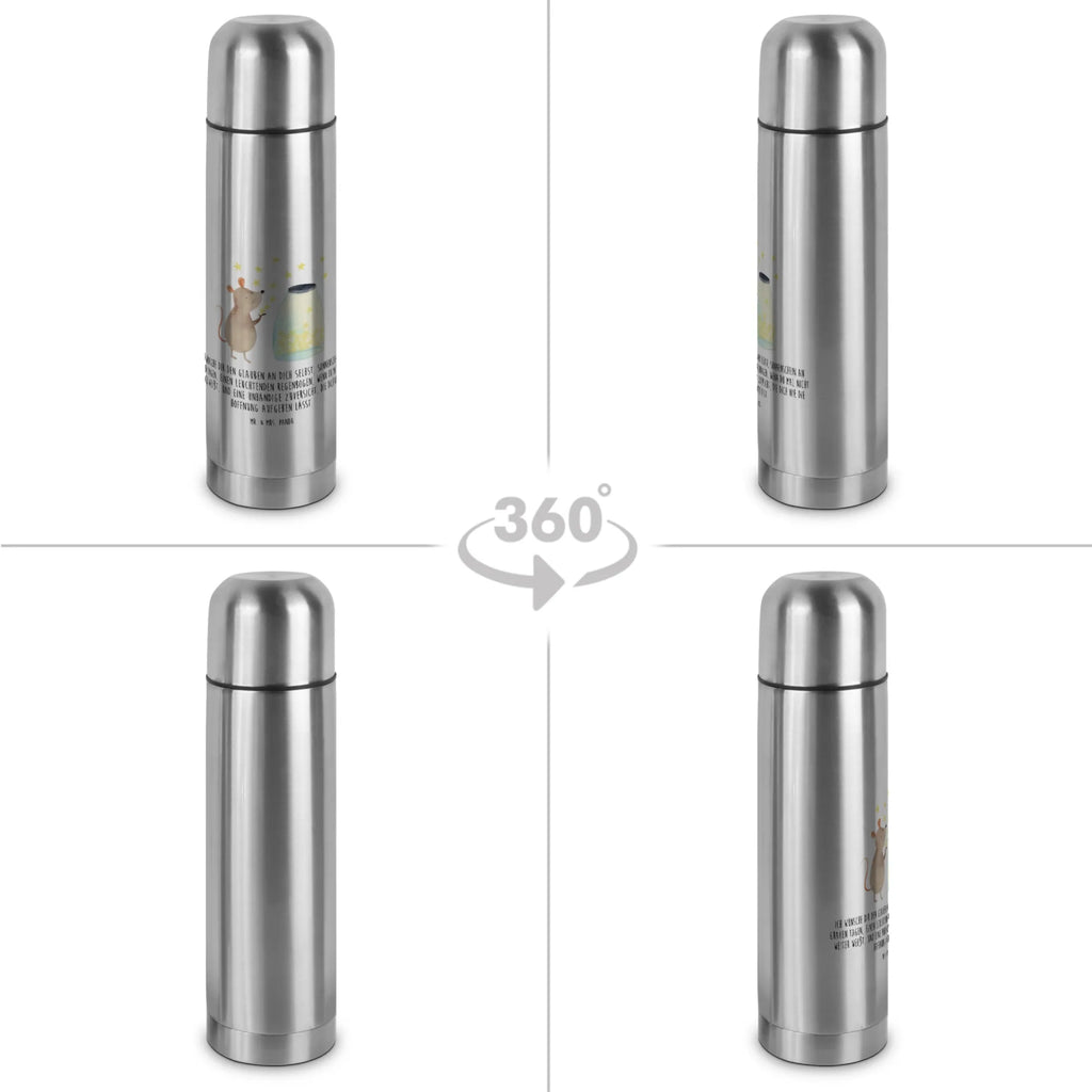 Thermos Flask Mouse Stars Thermoskanne, Tiermotive, Gute Laune, lustige Sprüche, Tiere, Geburt, Taufgeschenk, Wunsch, Maus, Kindergeburtstag, Kind, Geburtstag, erstes Kind, Hoffnung, Taufe, Schwangerschaft, Träume, Sterne