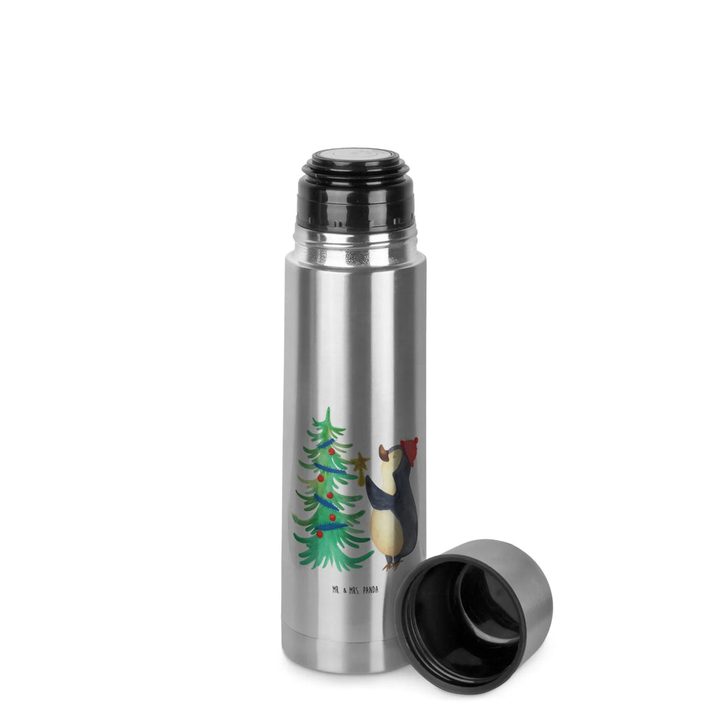 Thermos Flask penguin Christmas tree Thermoskanne, Winter, Weihnachten, Weihnachtsdeko, Nikolaus, Advent, Heiligabend, Wintermotiv, Pinguin