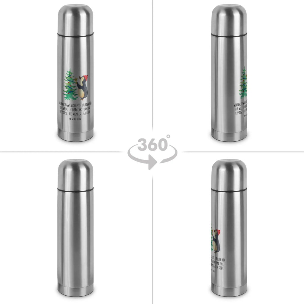 Thermos Flask penguin Christmas tree Thermoskanne, Winter, Weihnachten, Weihnachtsdeko, Nikolaus, Advent, Heiligabend, Wintermotiv, Pinguin