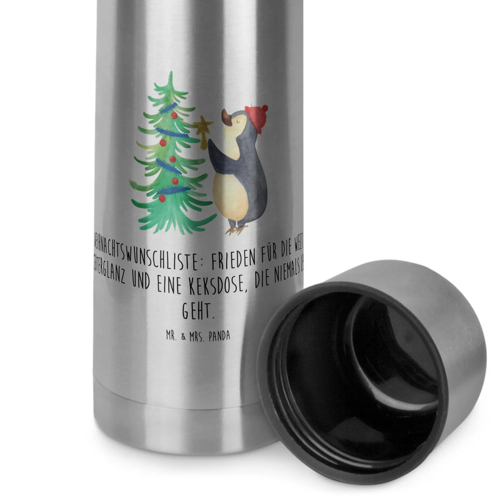 Thermos Flask penguin Christmas tree Thermoskanne, Winter, Weihnachten, Weihnachtsdeko, Nikolaus, Advent, Heiligabend, Wintermotiv, Pinguin