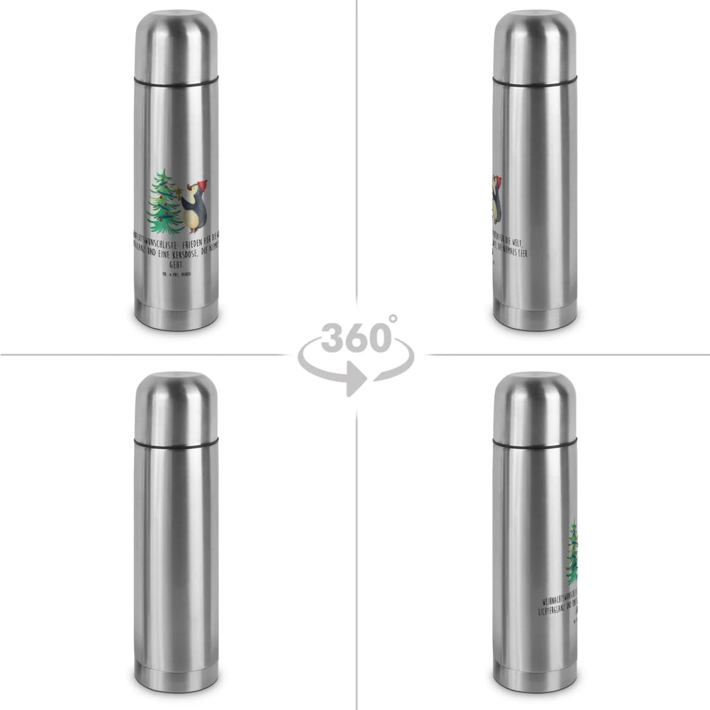 Thermos Flask penguin Christmas tree Thermoskanne, Winter, Weihnachten, Weihnachtsdeko, Nikolaus, Advent, Heiligabend, Wintermotiv, Pinguin