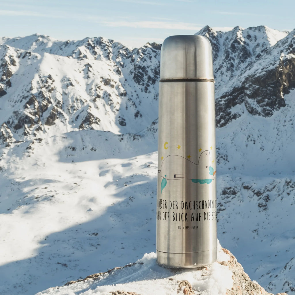 Thermos Flask unicorn starry sky Thermoskanne, Einhorn, Einhörner, Einhorn Deko, Unicorn, Sterne, Dachschaden, Sternenhimmel, Verrückt
