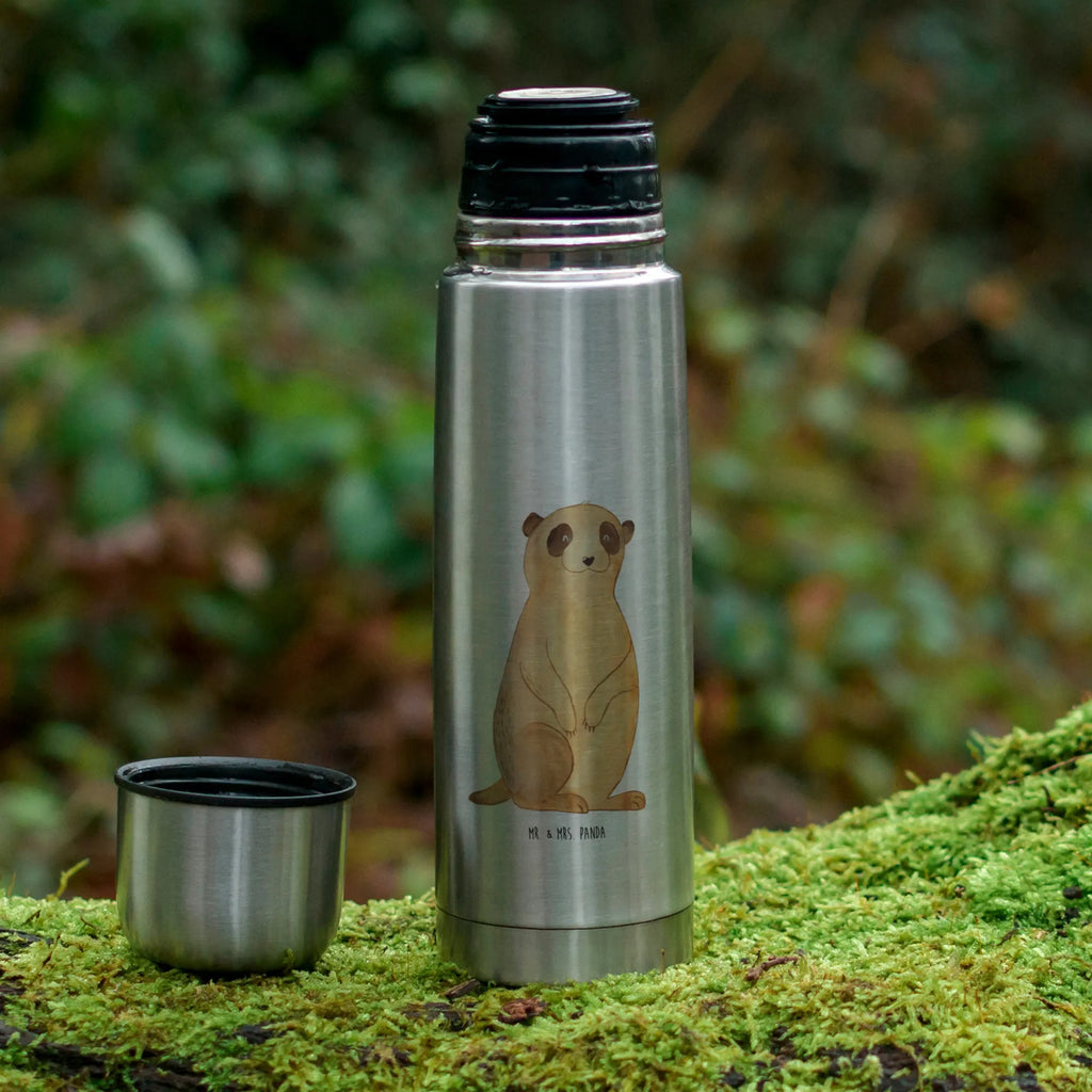 Thermos Flask Meerkat Thermoskanne, Afrika, Wildtiere, Traveling, Weltreise, Afrikareise, Reisen, Erdmännchen, Spruch, Roadtrip