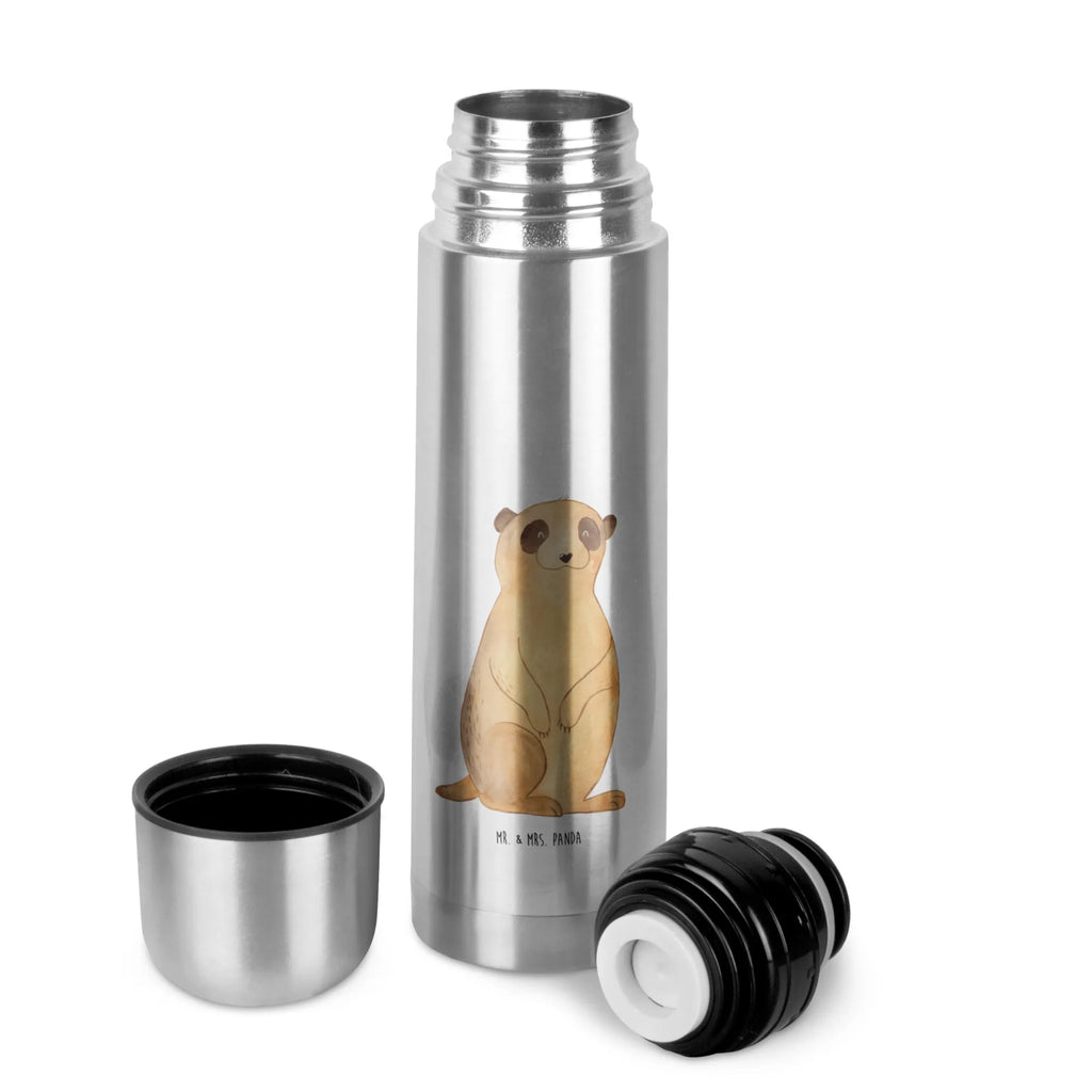 Thermos Flask Meerkat Thermoskanne, Afrika, Wildtiere, Traveling, Weltreise, Afrikareise, Reisen, Erdmännchen, Spruch, Roadtrip
