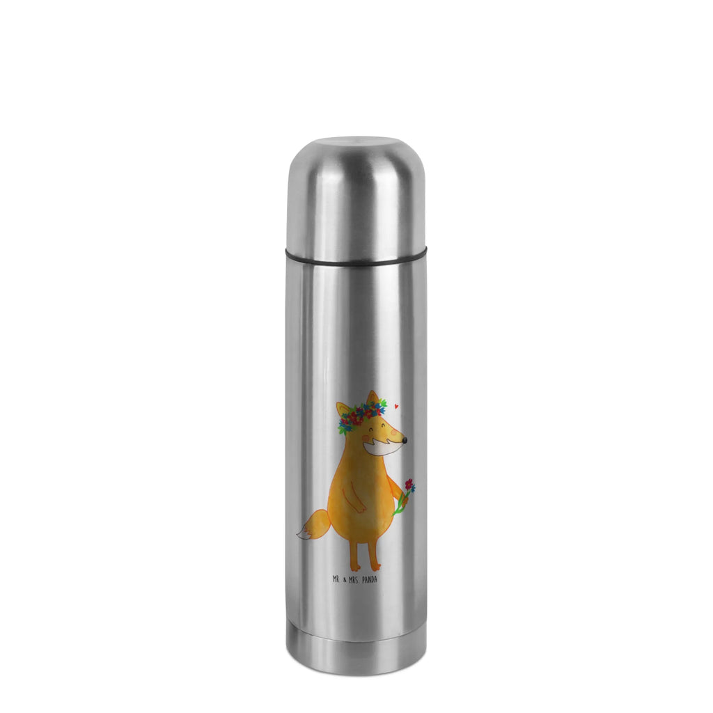 Thermos Flask Fox Flower Thermoskanne, Fuchs, Selbstliebe, Freundin, Blume, Fuchsmädchen, ich, mich, Freude, Liebe, Fox, Blumenmädchen, Blumen, Liebesbeweis, Motivation, Freundinnen, Füchse