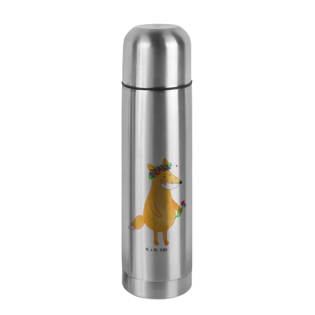Thermos Flask Fox Flower Thermoskanne, Fuchs, Selbstliebe, Freundin, Blume, Fuchsmädchen, ich, mich, Freude, Liebe, Fox, Blumenmädchen, Blumen, Liebesbeweis, Motivation, Freundinnen, Füchse