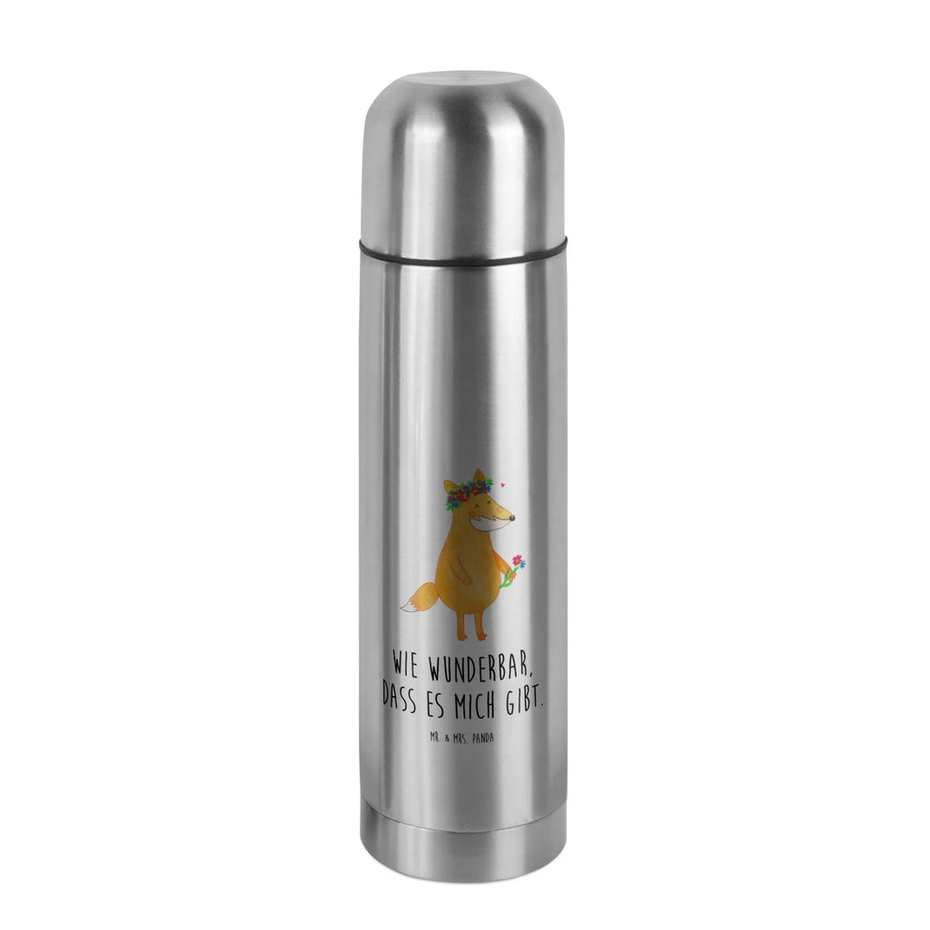 Thermos Flask Fox Flower Thermoskanne, Fuchs, Selbstliebe, Freundin, Blume, Fuchsmädchen, ich, mich, Freude, Liebe, Fox, Blumenmädchen, Blumen, Liebesbeweis, Motivation, Freundinnen, Füchse