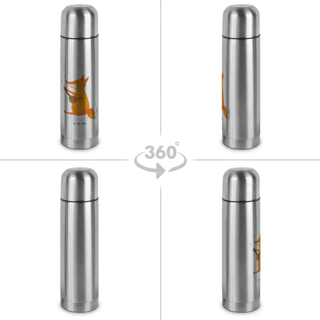 Thermoskanne Fuchs Gitarre Thermoskanne, Fuchs, Sänger, Sängerin, Geschenk Musiker, Musik Spruch, Musikerin, Gitarre, Füchse