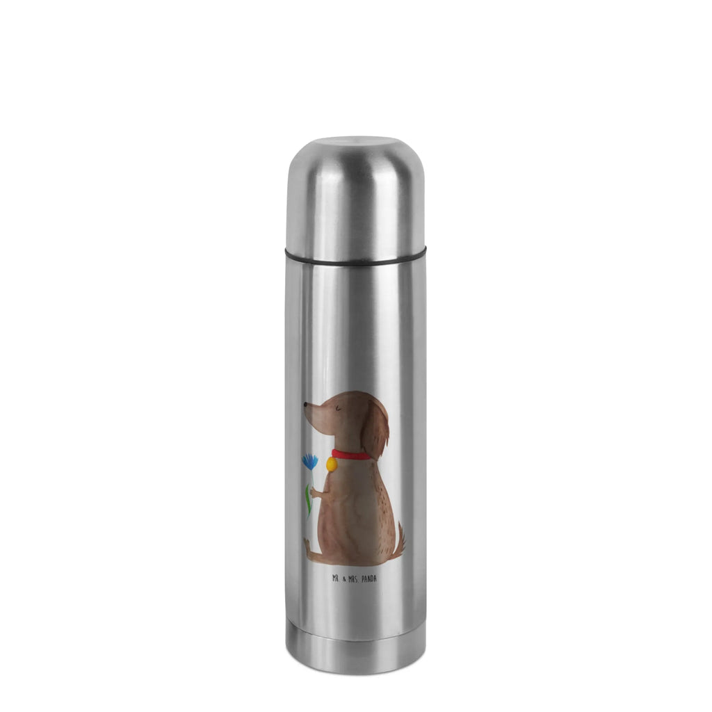 Thermos Flask Dog flower Thermoskanne, Hund, Hundemotiv, Haustier, Hunderasse, Tierliebhaber, Hundebesitzer, Sprüche, Hunde, Hundeliebe, Frauchen