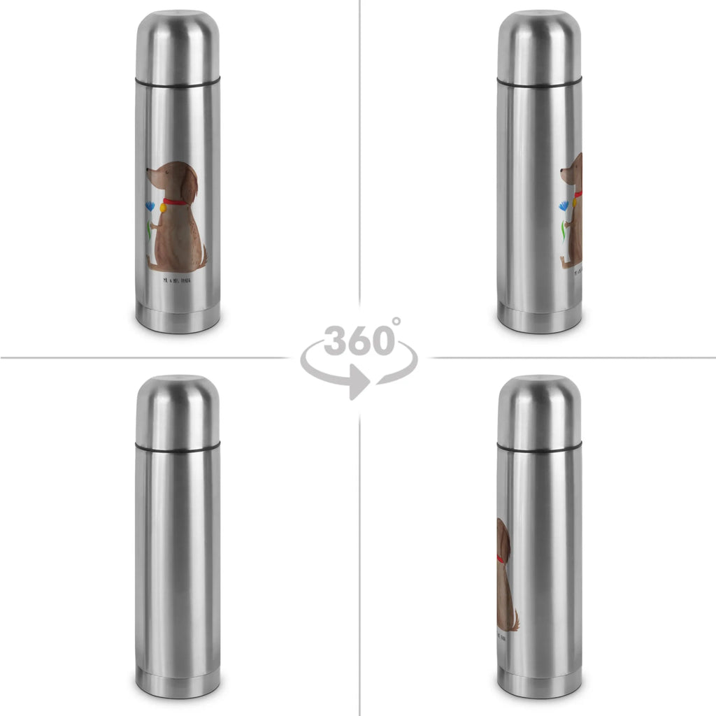 Thermos Flask Dog flower Thermoskanne, Hund, Hundemotiv, Haustier, Hunderasse, Tierliebhaber, Hundebesitzer, Sprüche, Hunde, Hundeliebe, Frauchen