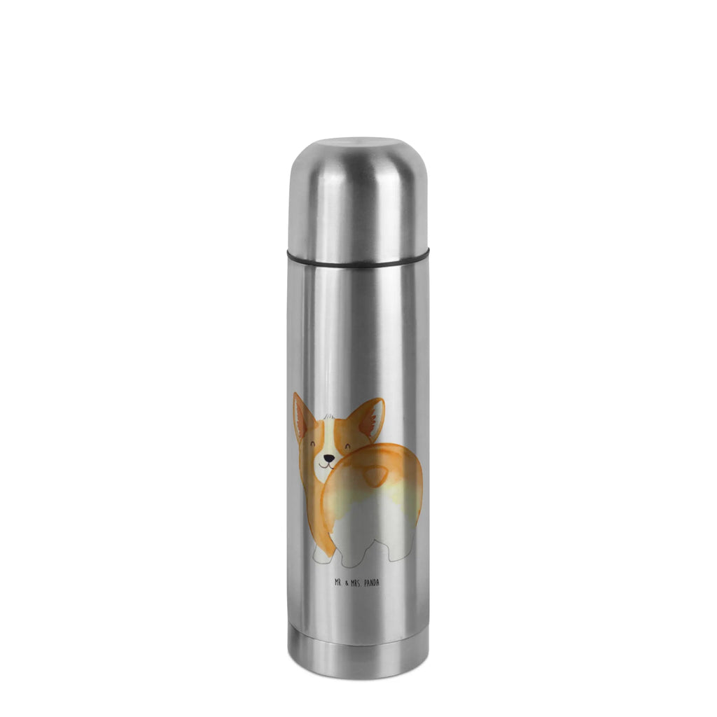 Thermos Flask corgi buttocks Thermoskanne, Hund, Hundemotiv, Haustier, Hunderasse, Tierliebhaber, Hundebesitzer, Sprüche, Hundeliebe, Corgie, Spruch, Motivation, Selbstliebe