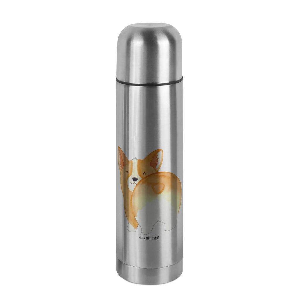 Thermos Flask corgi buttocks Thermoskanne, Hund, Hundemotiv, Haustier, Hunderasse, Tierliebhaber, Hundebesitzer, Sprüche, Hundeliebe, Corgie, Spruch, Motivation, Selbstliebe