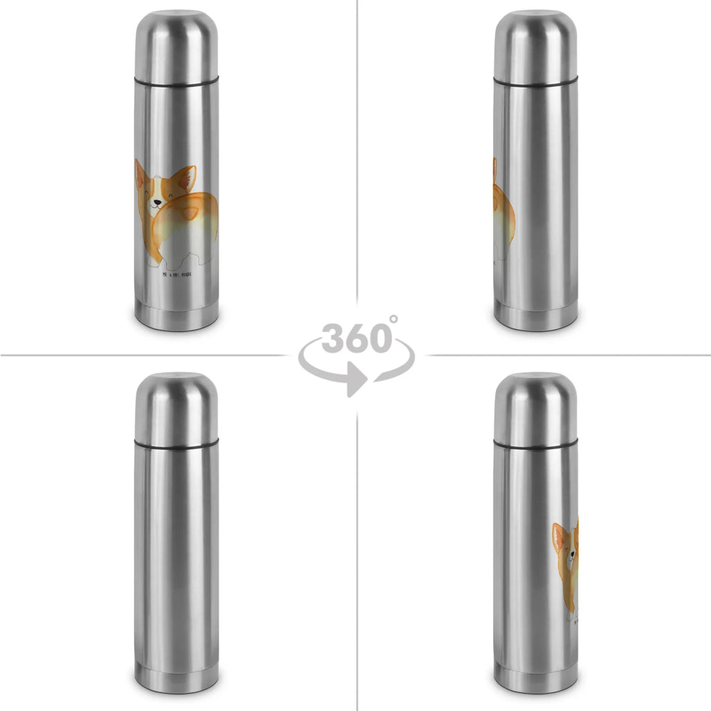 Thermos Flask corgi buttocks Thermoskanne, Hund, Hundemotiv, Haustier, Hunderasse, Tierliebhaber, Hundebesitzer, Sprüche, Hundeliebe, Corgie, Spruch, Motivation, Selbstliebe