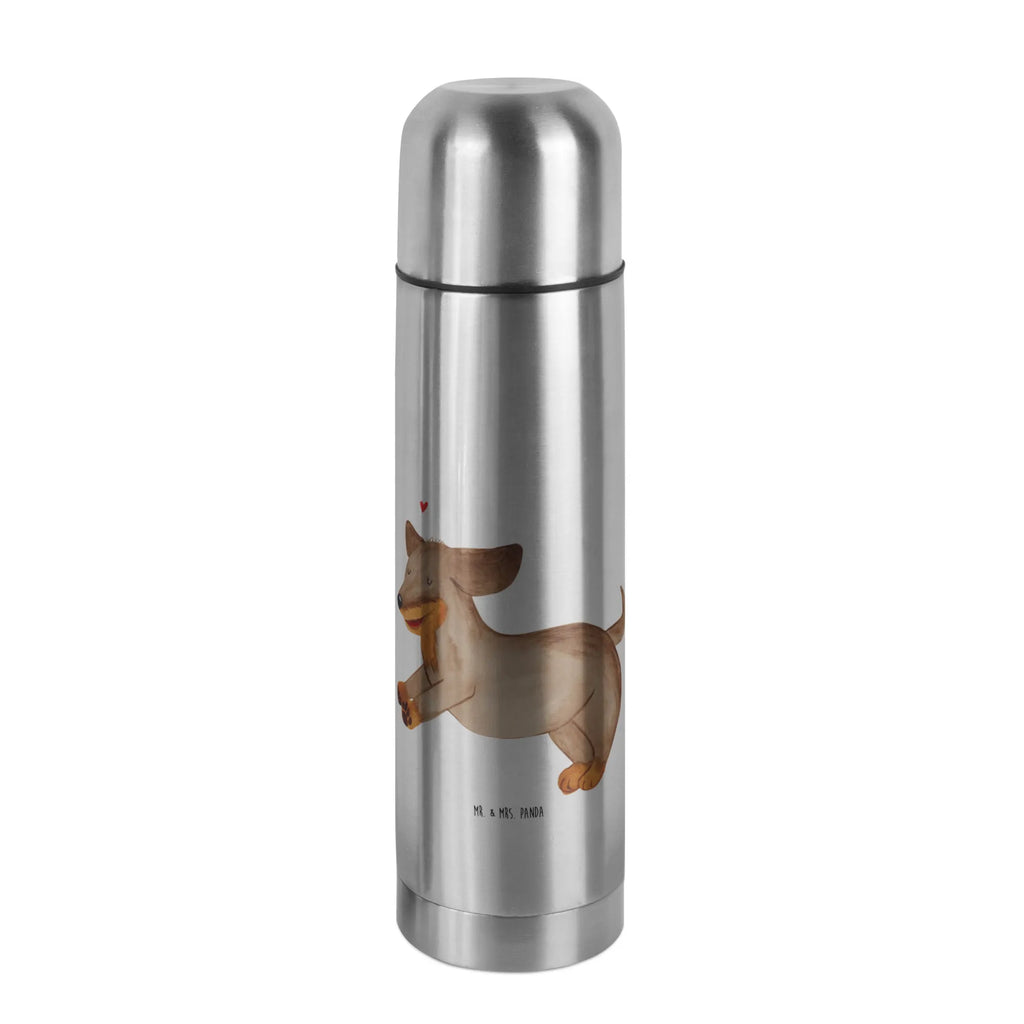 Thermos Flask Dog dachshund Thermoskanne, Hund, Hundemotiv, Haustier, Hunderasse, Tierliebhaber, Hundebesitzer, Sprüche, Dachshund, Dackel, happy dog, Hunde
