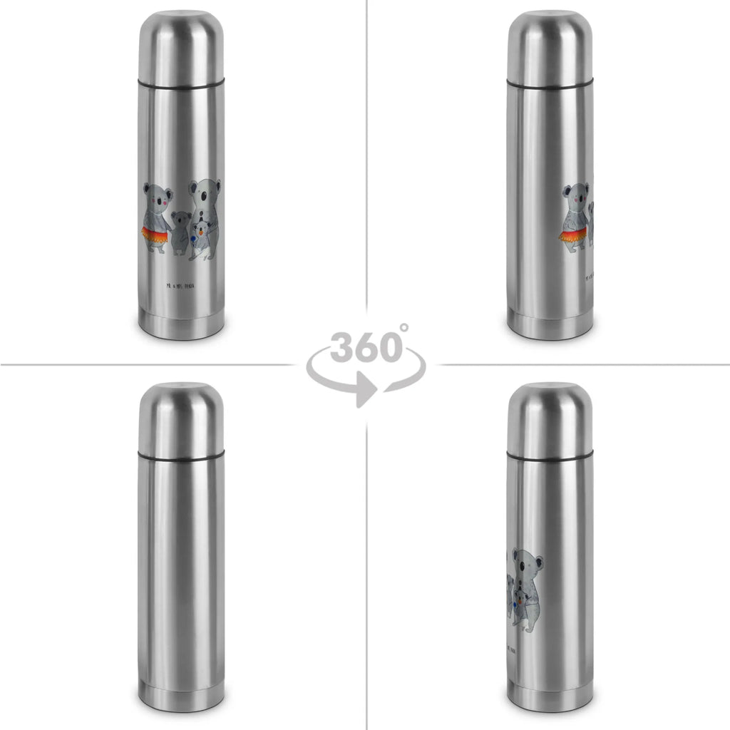 Thermoskanne Koala Familie Thermoskanne, Familie, Vatertag, Muttertag, Bruder, Schwester, Mama, Papa, Oma, Opa, Geschwister, Koala, Koalas, Kinder, Familienleben, Family