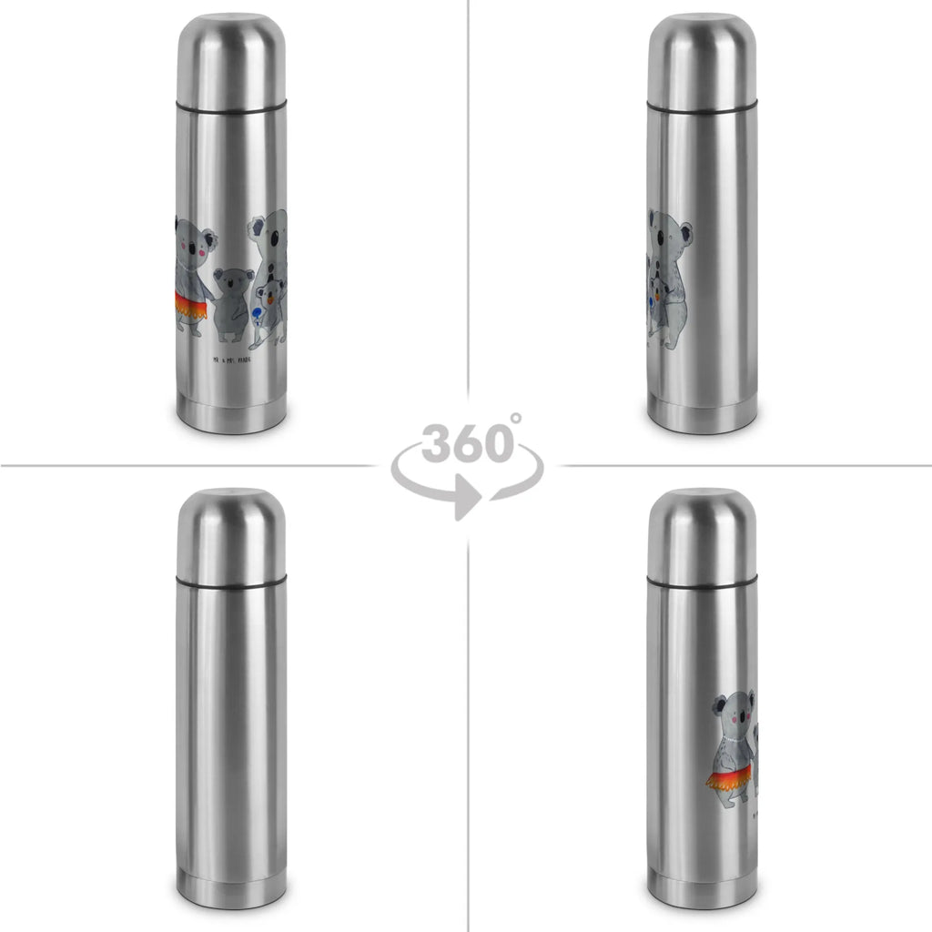 Thermoskanne Koala Familie Thermoskanne, Familie, Vatertag, Muttertag, Bruder, Schwester, Mama, Papa, Oma, Opa, Geschwister, Koala, Koalas, Kinder, Familienleben, Family