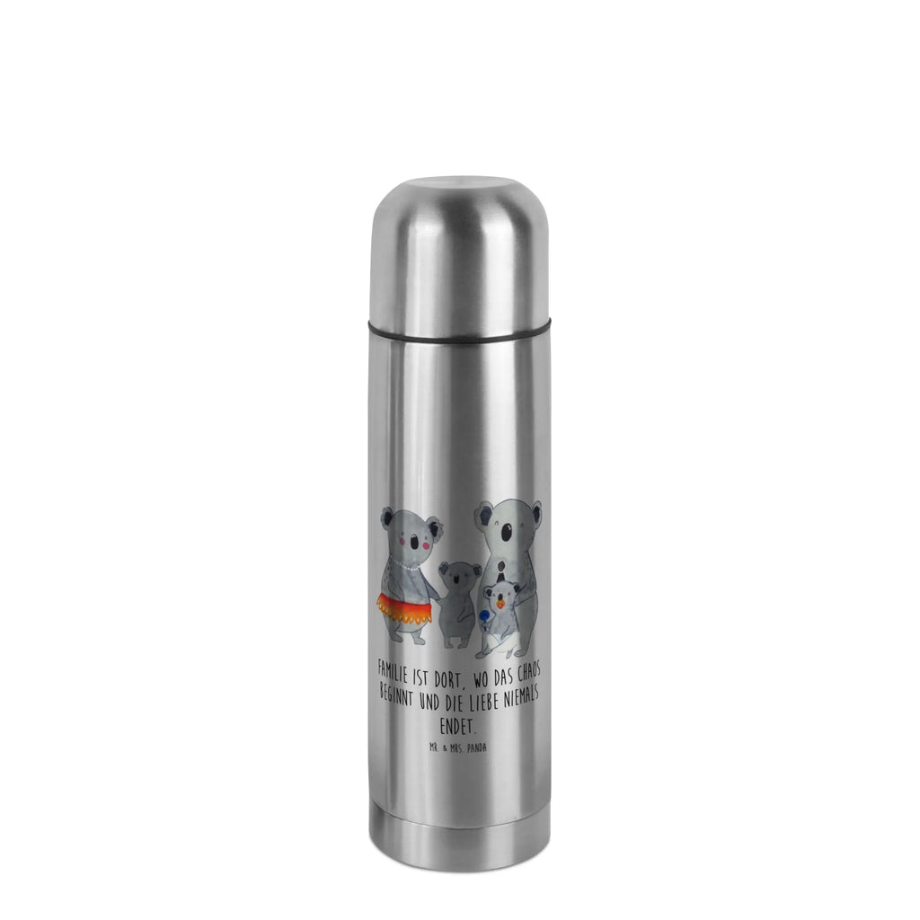 Thermoskanne Koala Familie Thermoskanne, Familie, Vatertag, Muttertag, Bruder, Schwester, Mama, Papa, Oma, Opa, Geschwister, Koala, Koalas, Kinder, Familienleben, Family