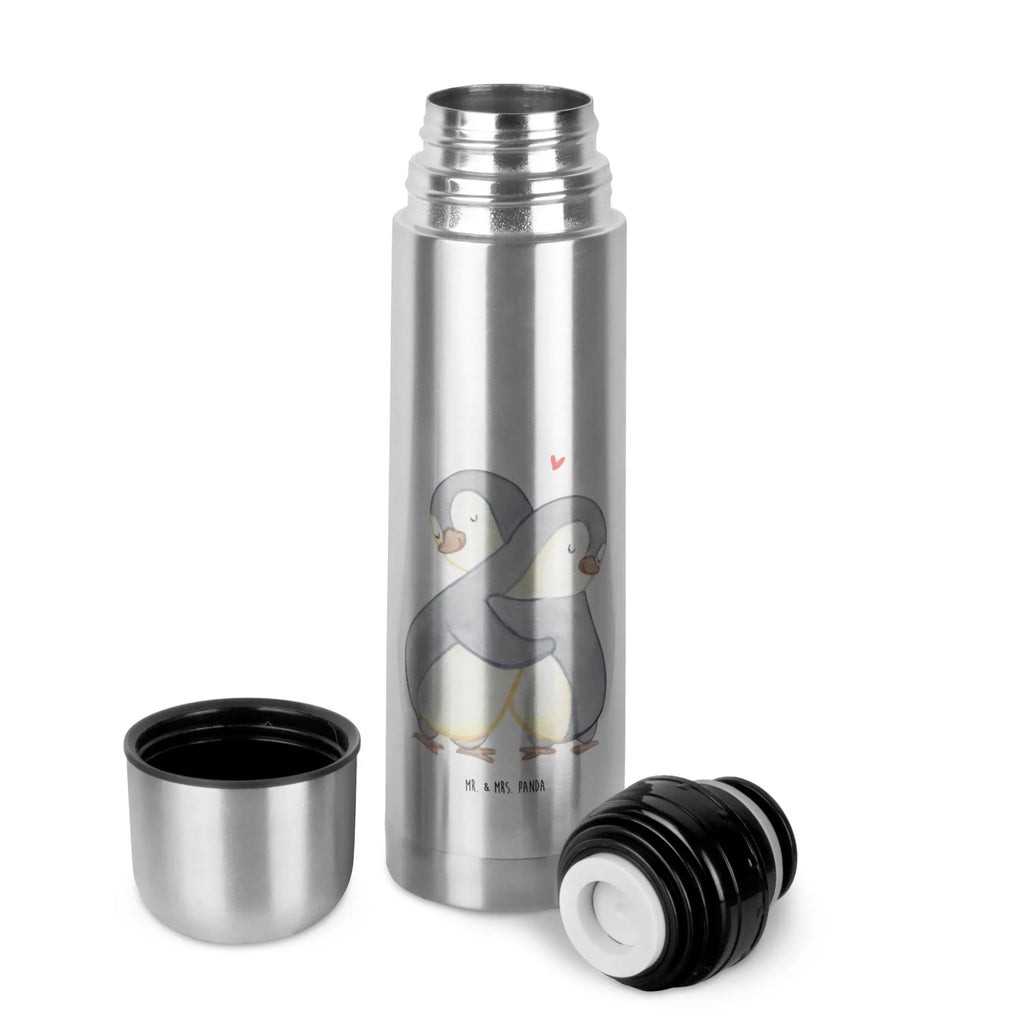 Thermos Flask penguins Cuddle Thermoskanne, Liebe, Partner, Freund, Freundin, Ehemann, Ehefrau, Heiraten, Verlobung, Heiratsantrag, Liebesgeschenk, Jahrestag, Hocheitstag, Valentinstag, für Männer, Geschenk für Partner, Geschenk für Frauen, Mitbringsel, Liebesbeweis, für Ehemann, Hochzeitstag, Geschenk für Freundin