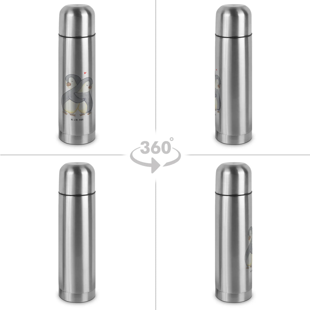 Thermos Flask penguins Cuddle Thermoskanne, Liebe, Partner, Freund, Freundin, Ehemann, Ehefrau, Heiraten, Verlobung, Heiratsantrag, Liebesgeschenk, Jahrestag, Hocheitstag, Valentinstag, für Männer, Geschenk für Partner, Geschenk für Frauen, Mitbringsel, Liebesbeweis, für Ehemann, Hochzeitstag, Geschenk für Freundin