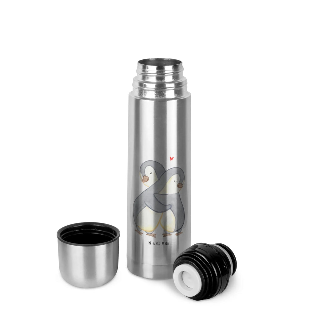 Thermos Flask penguins Cuddle Thermoskanne, Liebe, Partner, Freund, Freundin, Ehemann, Ehefrau, Heiraten, Verlobung, Heiratsantrag, Liebesgeschenk, Jahrestag, Hocheitstag, Mitbringsel, Geschenk für Freundin, Valentinstag, Geschenk für Partner, Liebesbeweis, Hochzeitstag, für Männer, für Ehemann, Geschenk für Frauen