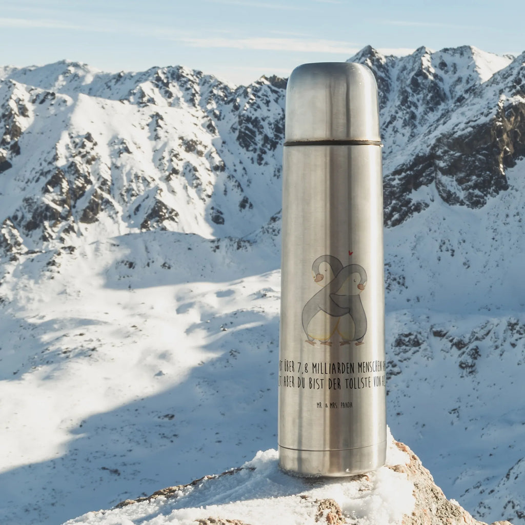 Thermos Flask penguins Cuddle Thermoskanne, Liebe, Partner, Freund, Freundin, Ehemann, Ehefrau, Heiraten, Verlobung, Heiratsantrag, Liebesgeschenk, Jahrestag, Hocheitstag, Mitbringsel, Geschenk für Freundin, Valentinstag, Geschenk für Partner, Liebesbeweis, Hochzeitstag, für Männer, für Ehemann, Geschenk für Frauen