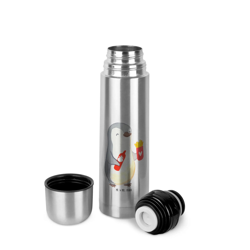 Thermos Flask penguin French fries Thermoskanne, Liebe, Partner, Freund, Freundin, Ehemann, Ehefrau, Heiraten, Verlobung, Heiratsantrag, Liebesgeschenk, Jahrestag, Hocheitstag, für Männer, für Ehemann, Geschenk für Frauen, Geschenk für Partner, Hochzeitstag, Mitbringsel, Valentinstag, Geschenk für Freundin, Liebesbeweis