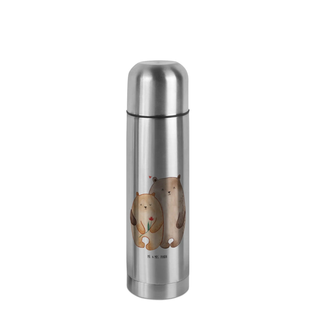 Thermos Flask Bears in love Thermoskanne, Liebe, Partner, Freund, Freundin, Ehemann, Ehefrau, Heiraten, Verlobung, Heiratsantrag, Liebesgeschenk, Jahrestag, Hocheitstag, Liebesbeweis, Verheiratet, Geschenk Freundin, Bär, Geschenk Freund, Bären, Verliebt, Geschenk Hochzeit, Hochzeitstag, Bärchen, Verlobt