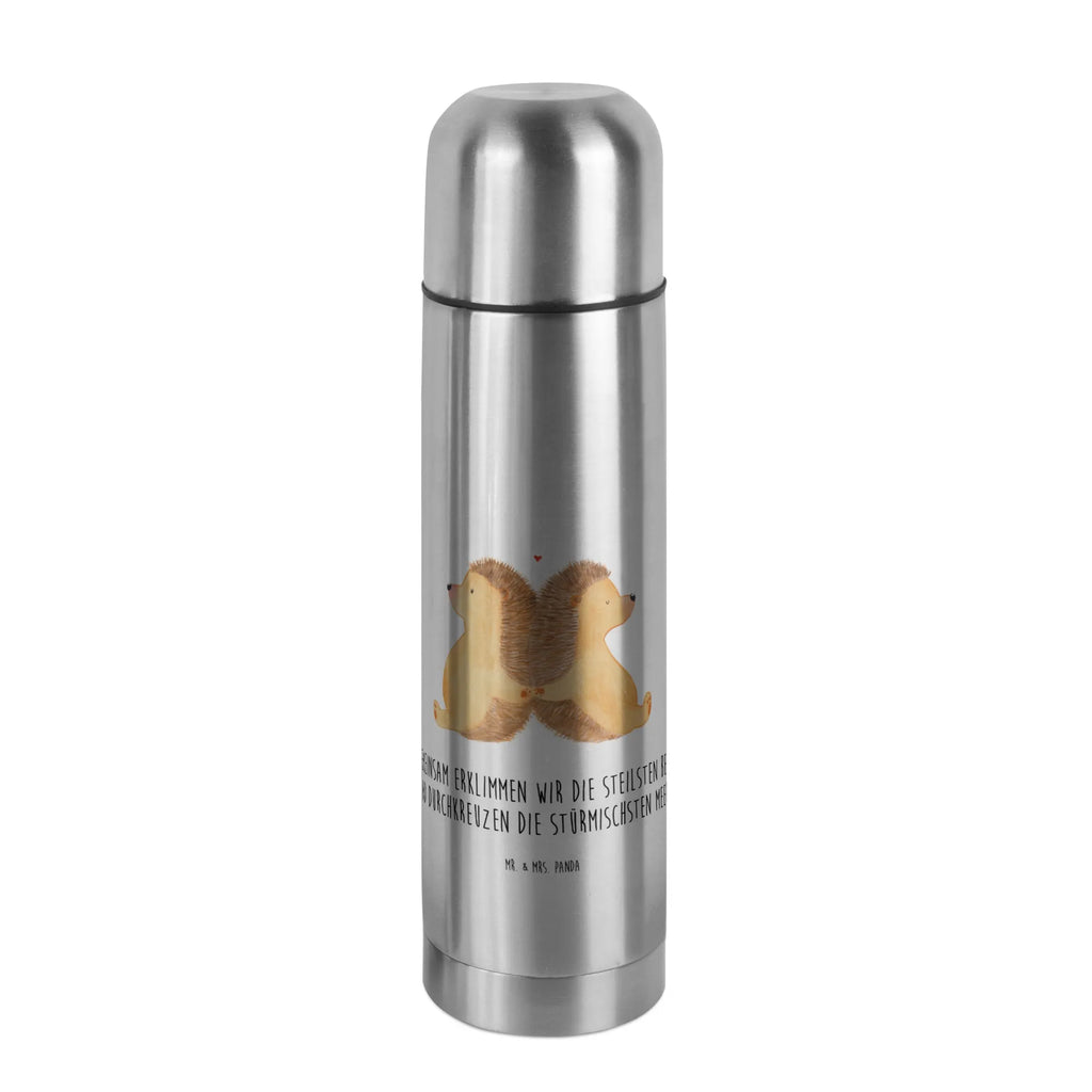 Thermos Flask Hedgehogs holding hands Thermoskanne, Liebe, Partner, Freund, Freundin, Ehemann, Ehefrau, Heiraten, Verlobung, Heiratsantrag, Liebesgeschenk, Jahrestag, Hocheitstag, Liebesbeweis, Liebesbotschaft, Hochzeit, Hand in Hand, Lieblingsmensch, Love, Igel, Gemeinsamkeit, Igelliebe, Geschenk für zwei, große Liebe