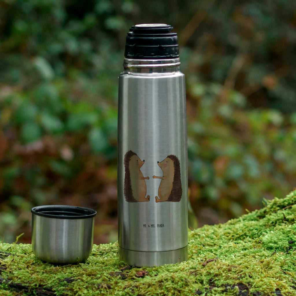 Thermos Flask Hedgehogs in love Thermoskanne, Liebe, Partner, Freund, Freundin, Ehemann, Ehefrau, Heiraten, Verlobung, Heiratsantrag, Liebesgeschenk, Jahrestag, Hocheitstag, Hochzeit, Verliebt, Geschenk, Verheiratet, Hochzeitstag, Liebesbeweis, Igel, Verlobt