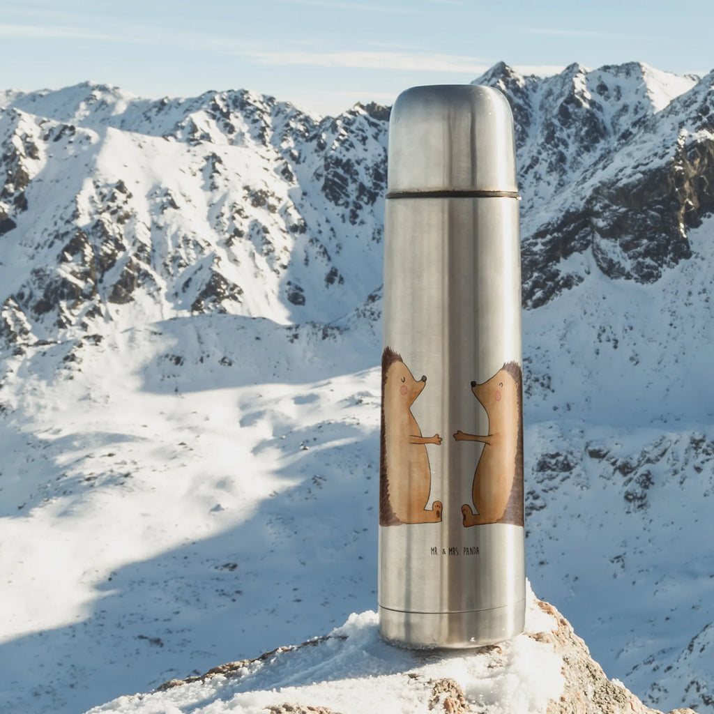 Thermos Flask Hedgehogs in love Thermoskanne, Liebe, Partner, Freund, Freundin, Ehemann, Ehefrau, Heiraten, Verlobung, Heiratsantrag, Liebesgeschenk, Jahrestag, Hocheitstag, Hochzeit, Verliebt, Geschenk, Verheiratet, Hochzeitstag, Liebesbeweis, Igel, Verlobt