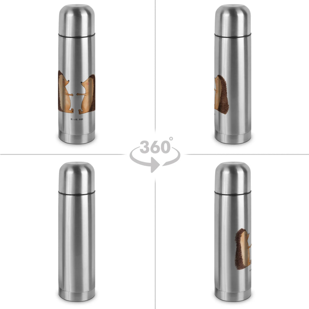 Thermos Flask Hedgehogs in love Thermoskanne, Liebe, Partner, Freund, Freundin, Ehemann, Ehefrau, Heiraten, Verlobung, Heiratsantrag, Liebesgeschenk, Jahrestag, Hocheitstag, Hochzeit, Verliebt, Geschenk, Verheiratet, Hochzeitstag, Liebesbeweis, Igel, Verlobt