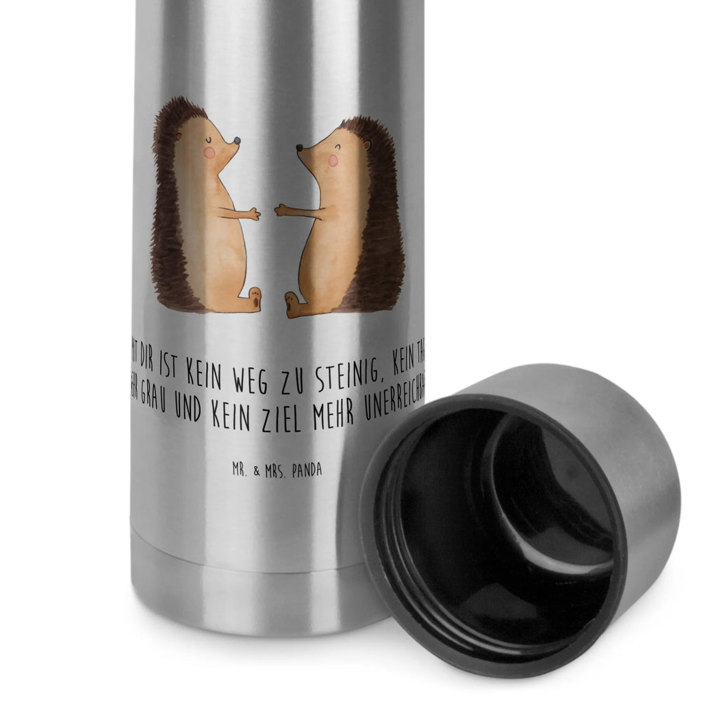 Thermos Flask Hedgehogs in love Thermoskanne, Liebe, Partner, Freund, Freundin, Ehemann, Ehefrau, Heiraten, Verlobung, Heiratsantrag, Liebesgeschenk, Jahrestag, Hocheitstag, Hochzeit, Verliebt, Geschenk, Verheiratet, Hochzeitstag, Liebesbeweis, Igel, Verlobt
