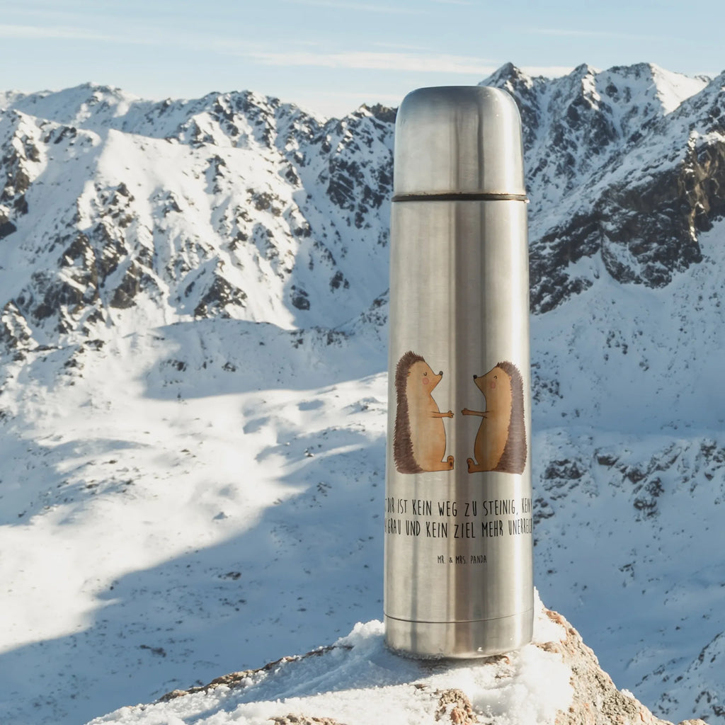 Thermos Flask Hedgehogs in love Thermoskanne, Liebe, Partner, Freund, Freundin, Ehemann, Ehefrau, Heiraten, Verlobung, Heiratsantrag, Liebesgeschenk, Jahrestag, Hocheitstag, Hochzeit, Verliebt, Geschenk, Verheiratet, Hochzeitstag, Liebesbeweis, Igel, Verlobt