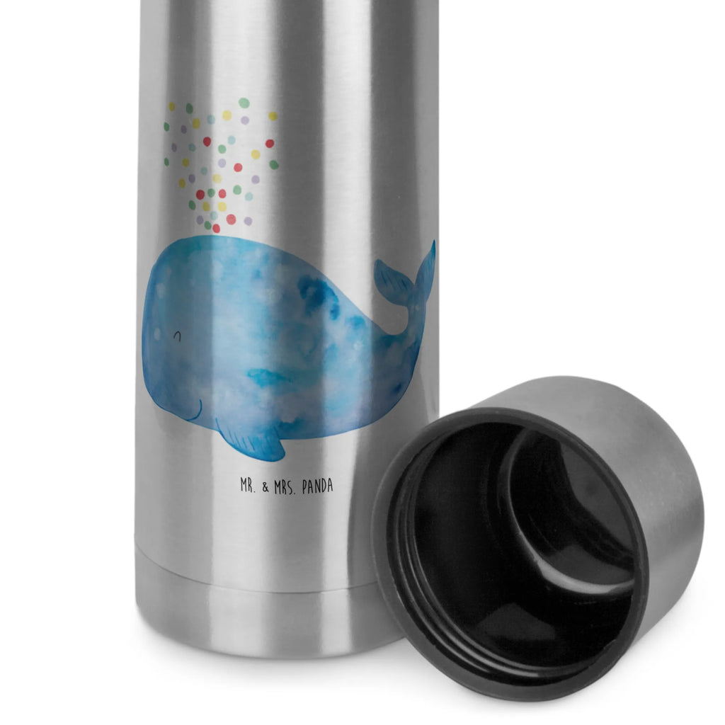 Thermos Flask whale confetti Thermoskanne, Meerestiere, Meer, Urlaub, Motivation, Konfetti, Diät, Abnehmen, Neuanfang, Geburtstag, Wale, Lebensabschnitt, Trennung, Wal, Neustart
