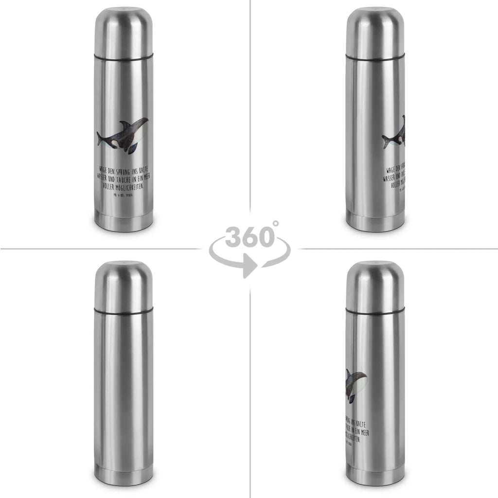 Thermoskanne Orca Thermoskanne, Meerestiere, Meer, Urlaub, Arbeit, Killerwal, Möglichkeiten, Orca, Motivation, Wal, Neustart, Orcas, Selbstliebe, Büro, Startup