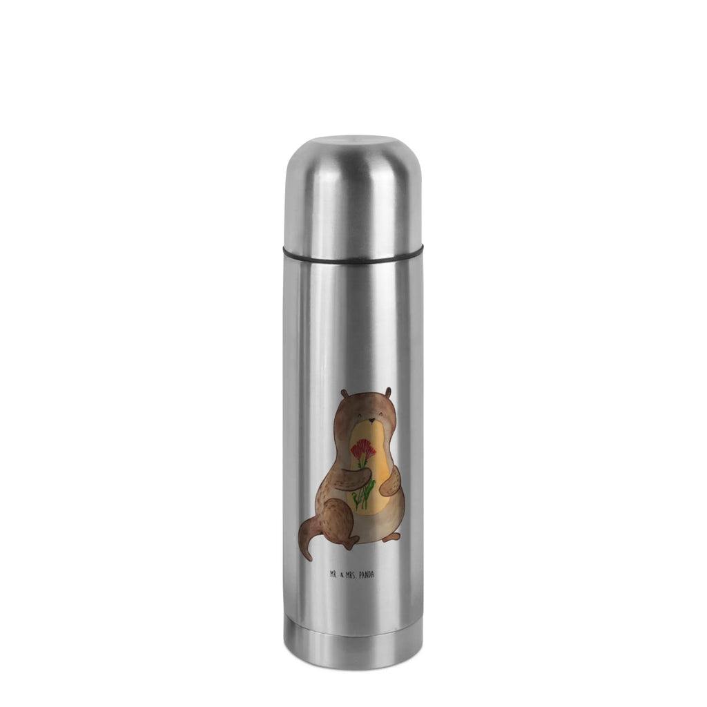 Thermos Flask otter Bunch of flowers Thermoskanne, Otter, Fischotter, Seeotter, Otter Seeotter See Otter